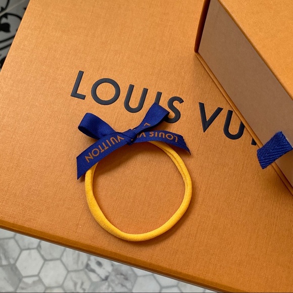 Designer Louis Vuitton Nylon Baby Headband Bow - Picture 2 of 3